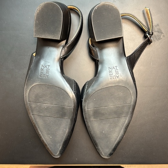 Naturalizer Banks sling back 8w black leather - Picture 2 of 4